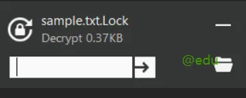 aeslocker 19 암호 입력 후에 복원화