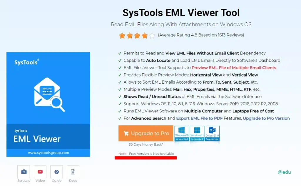 SysTools EML Viewer Tool