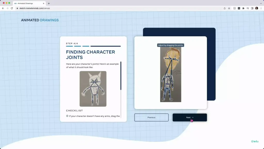 Animated Drawings 웹사이트