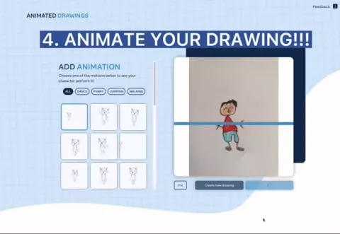 Animated Drawings 8 Animated Drawings 사용 단계 4
