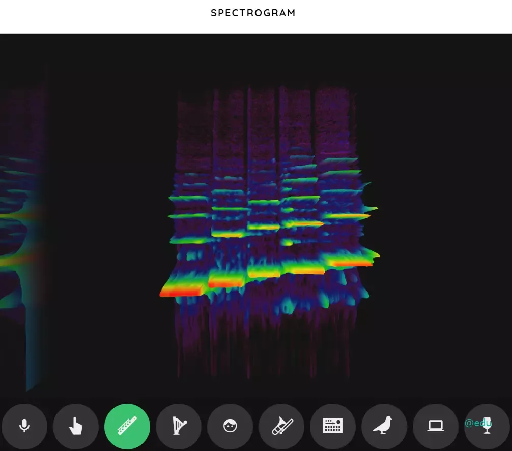 크롬뮤직랩 17 Spectrogram 페이지 바로가기