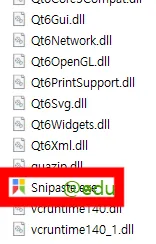 snipaste 6 압축을 해제한 모습 2